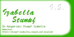 izabella stumpf business card